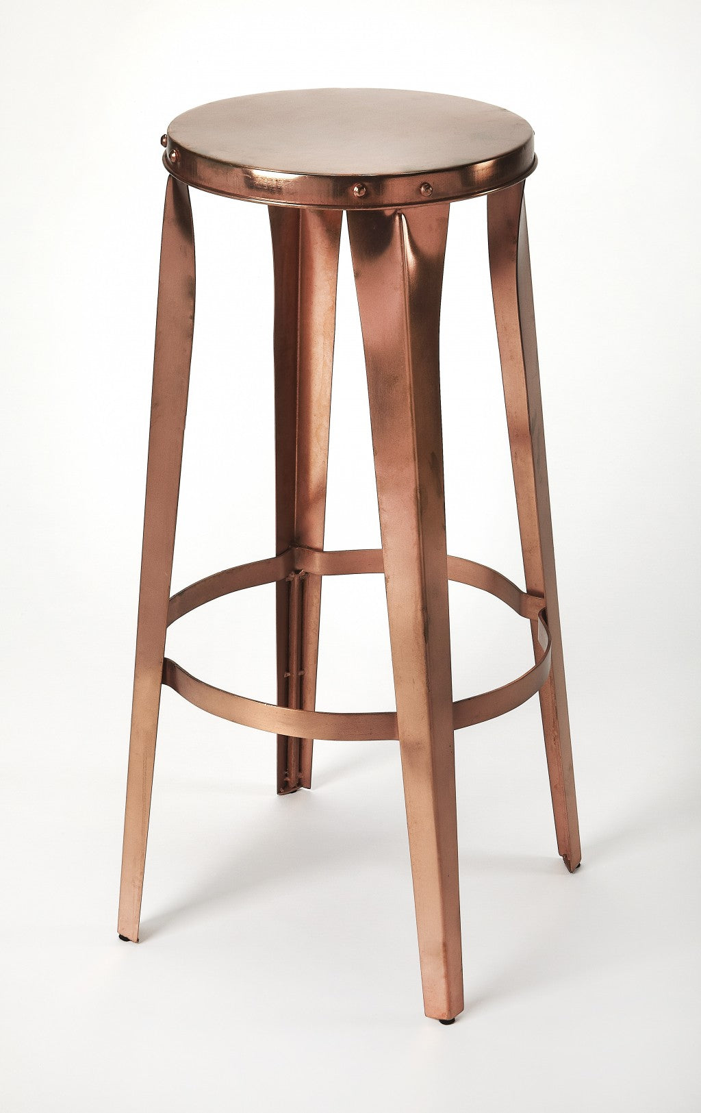 " Copper Backless Bar Height Bar Chair