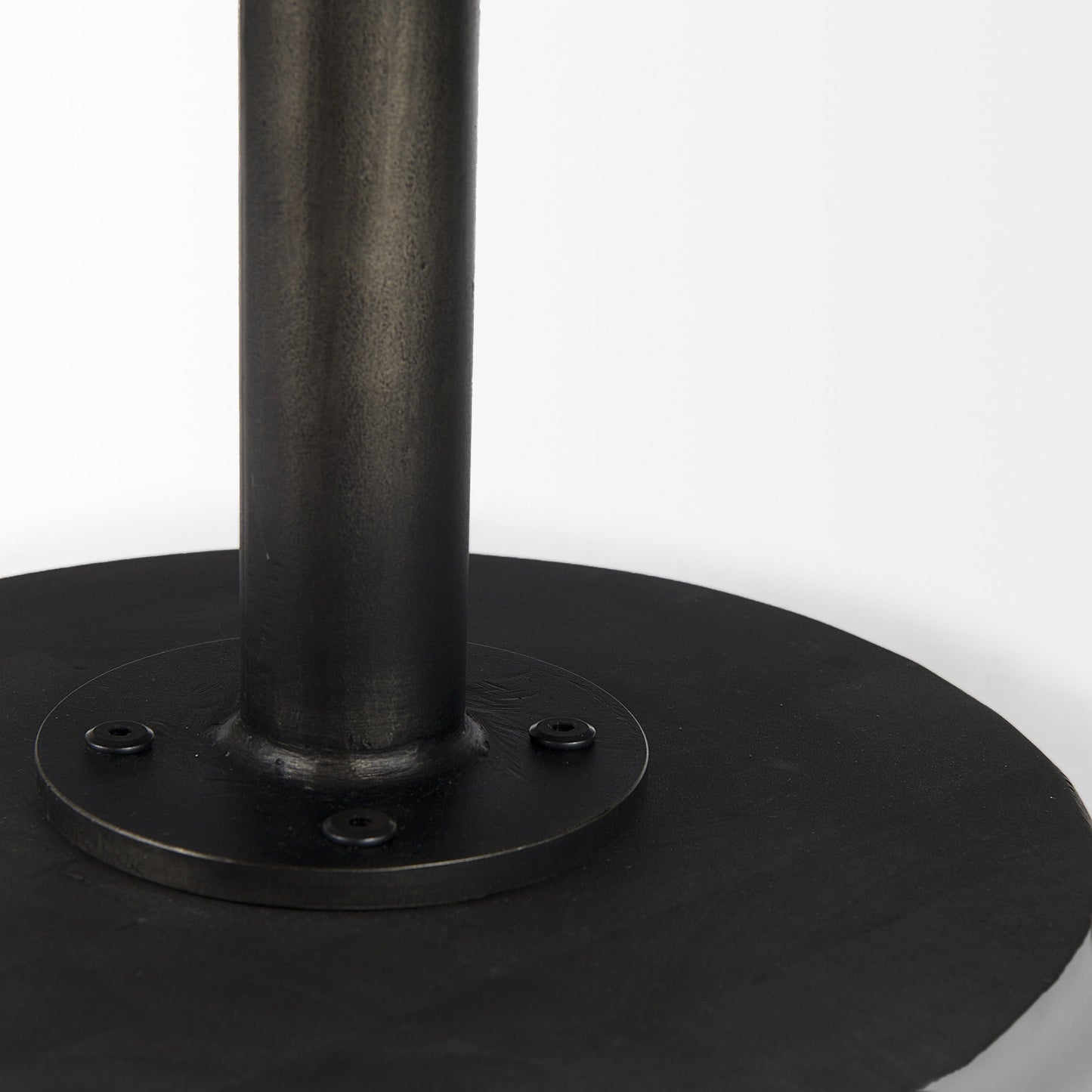 Black Wooden Pedestal Base Coffee Table