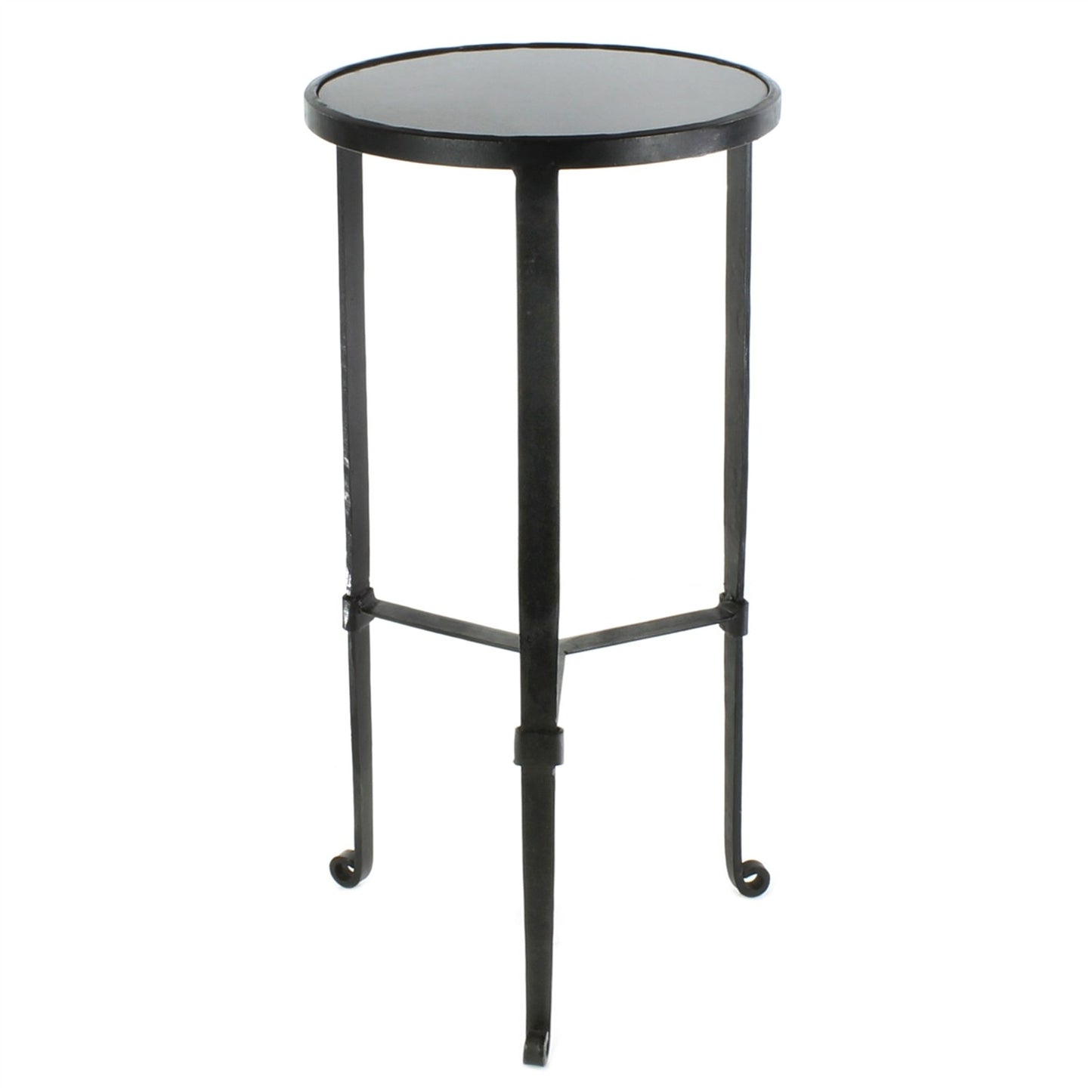 Black And Gray Stone Top Side Table