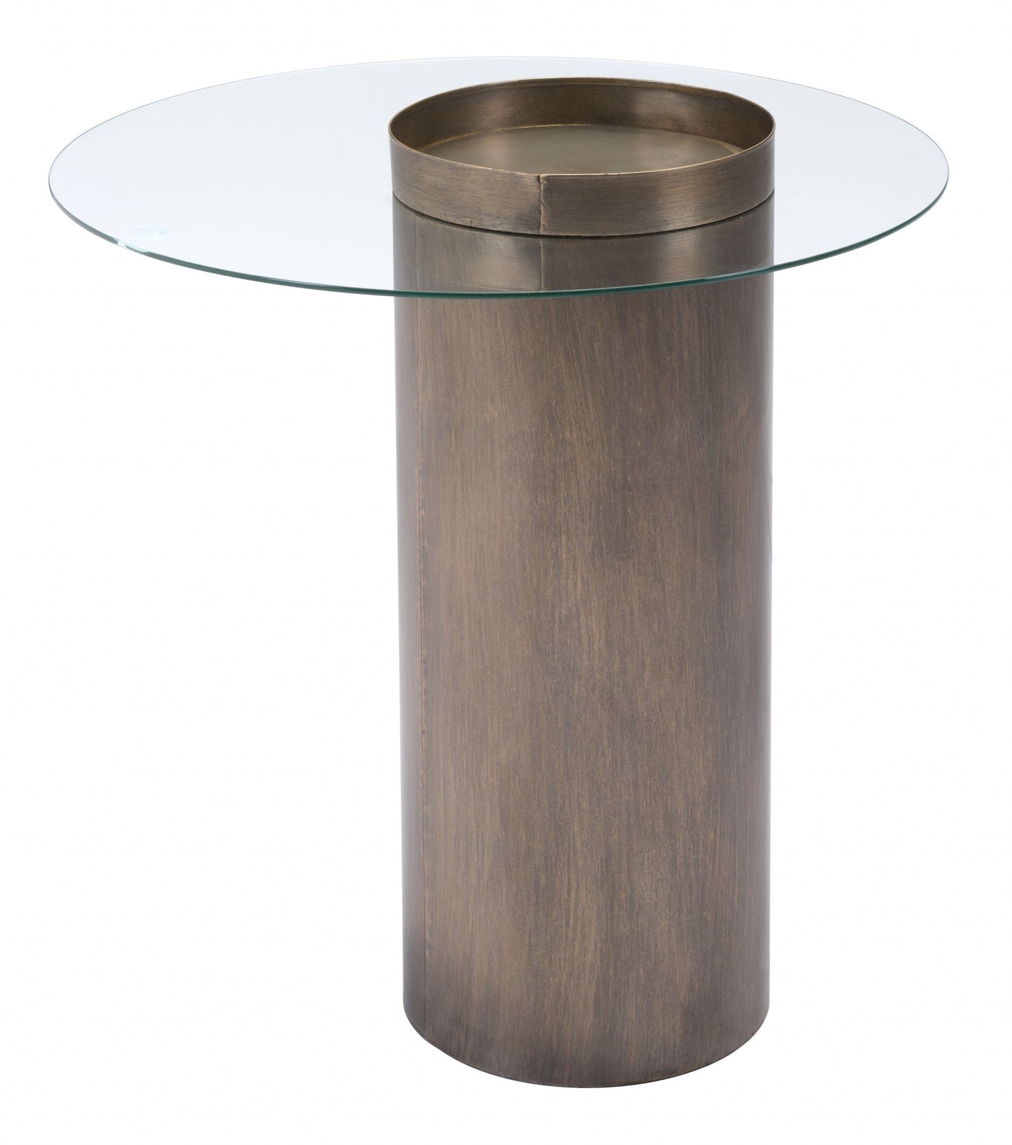 Contemporary Antique Gold End Table