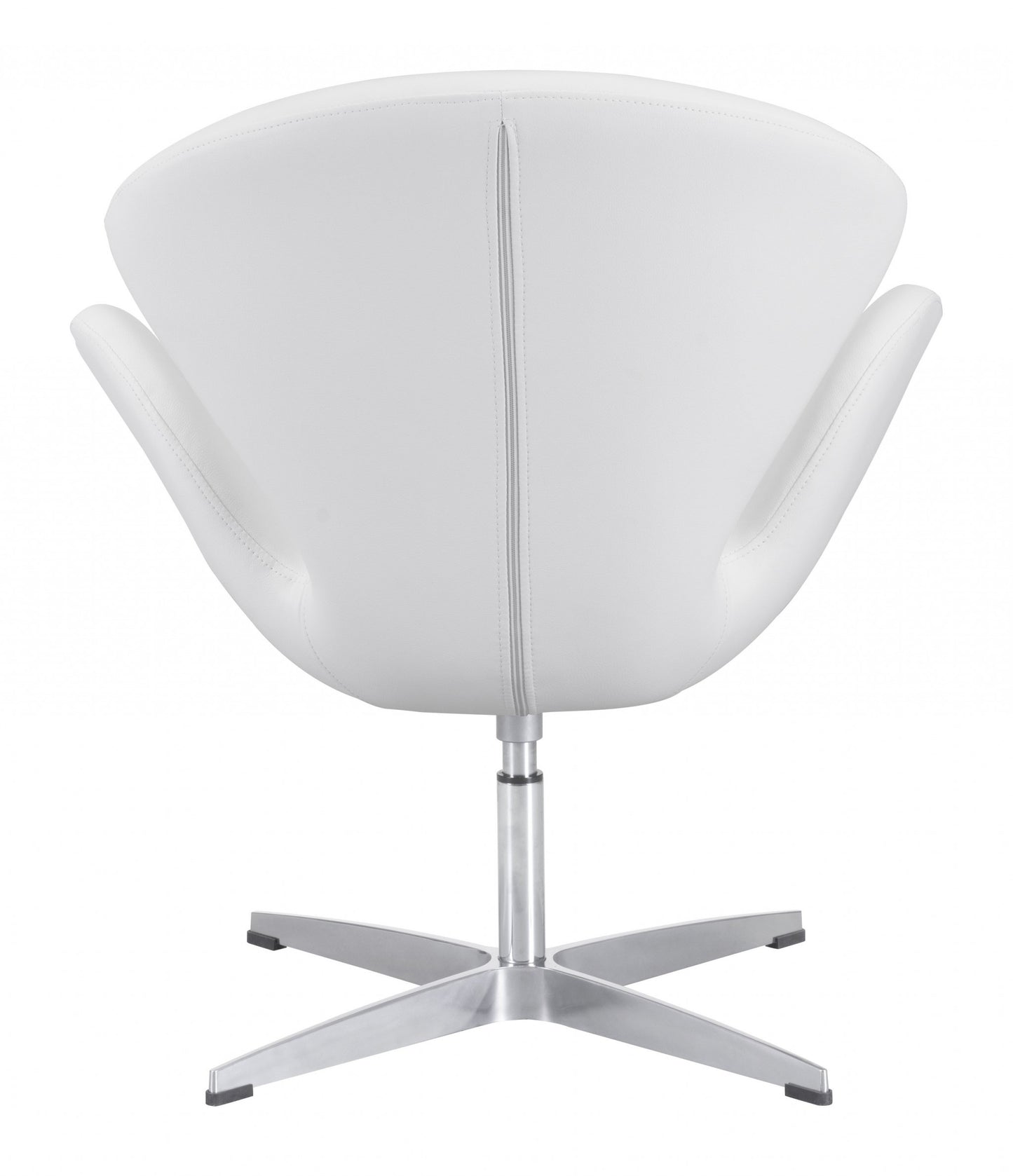 White Scoop Swivel Chair