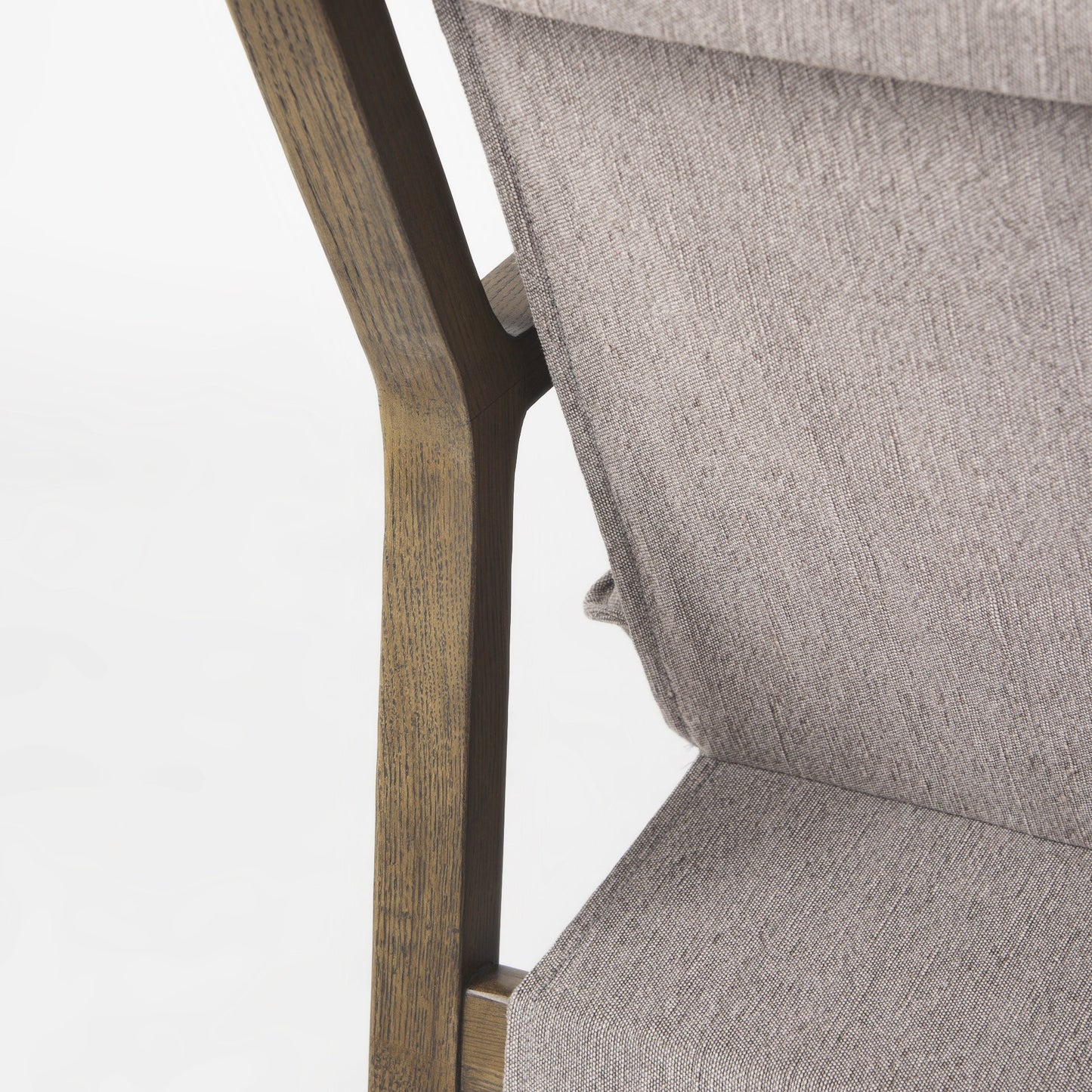 Modern Rustic Cozy Brown And Gray Accent Chair