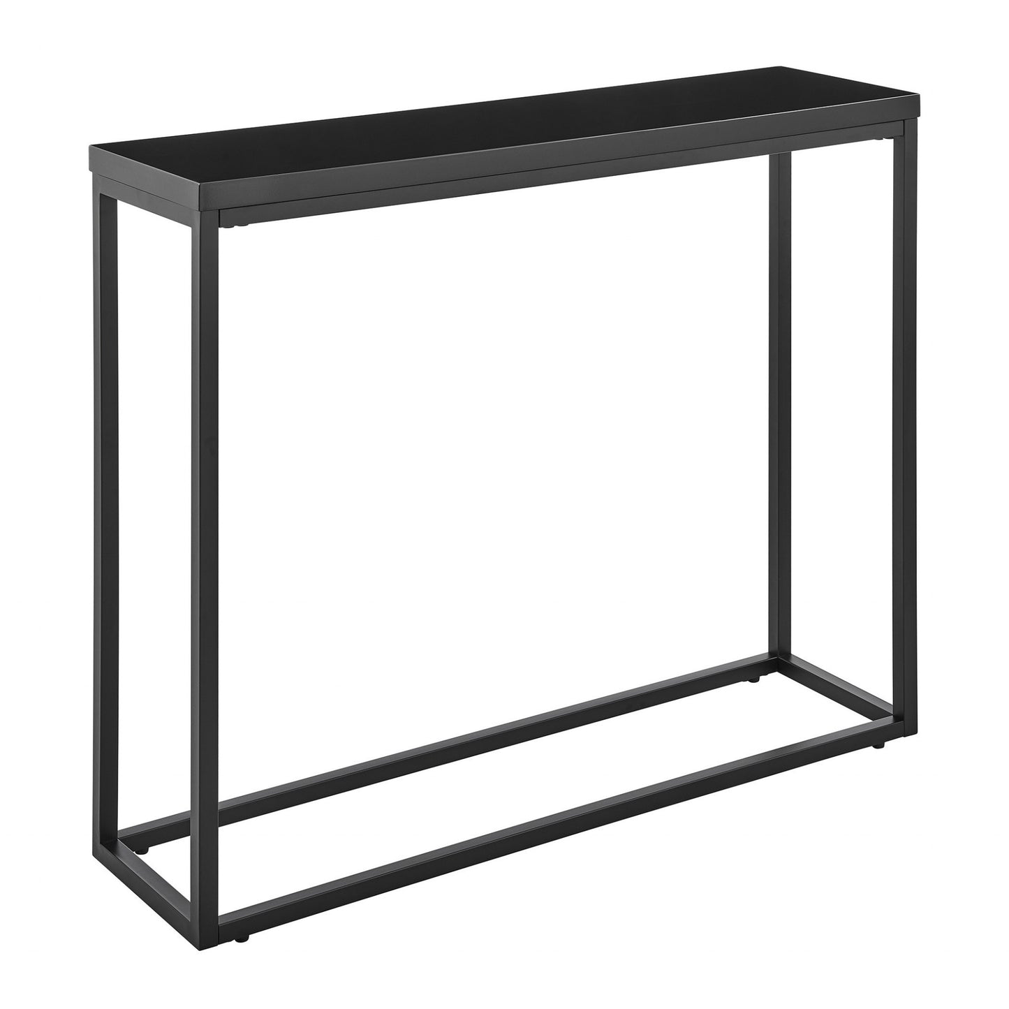 Modern Black Gloss on Black Console Table