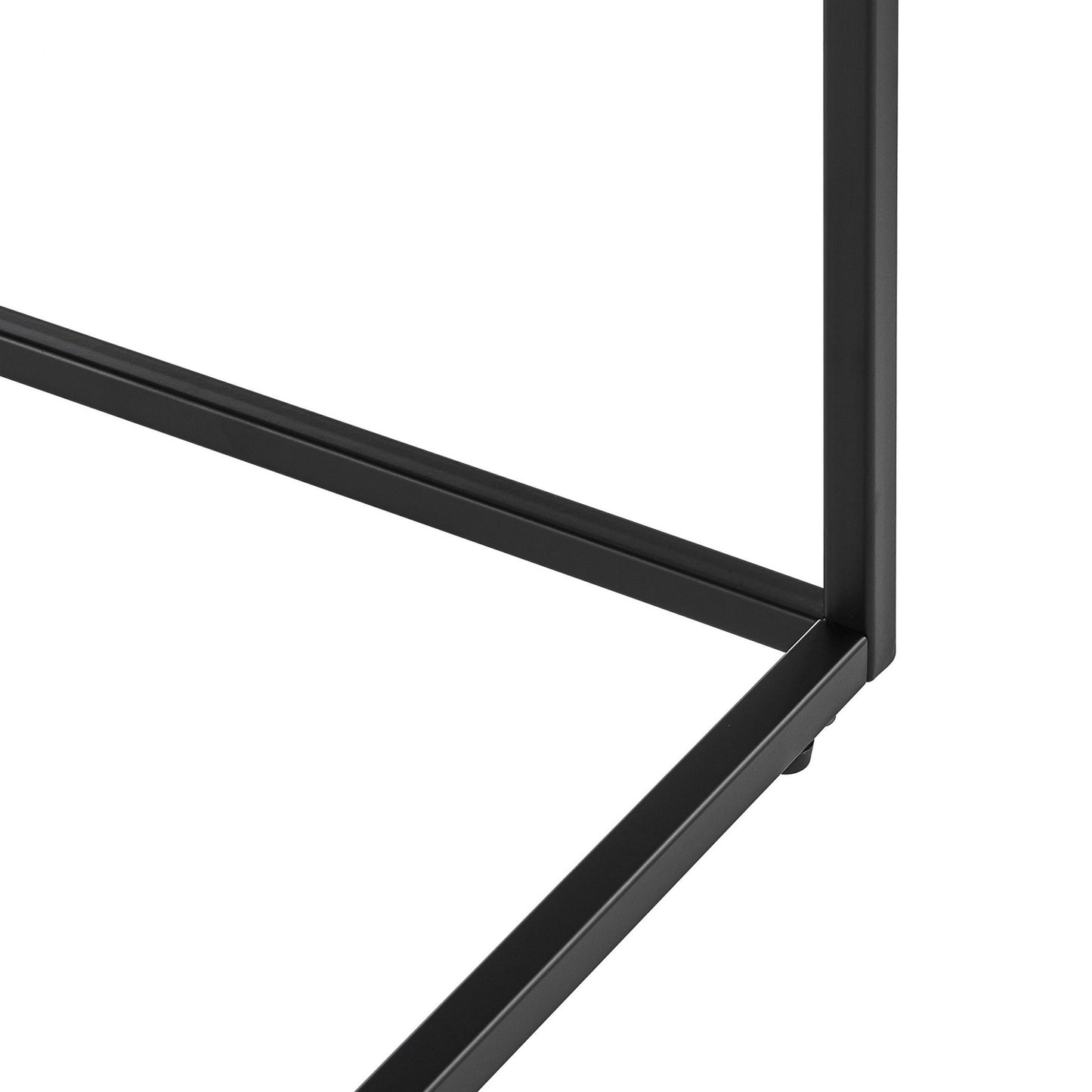 Modern Black Gloss on Black Console Table