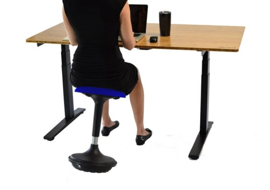 Blue Tall Swivel Active Balance Chair