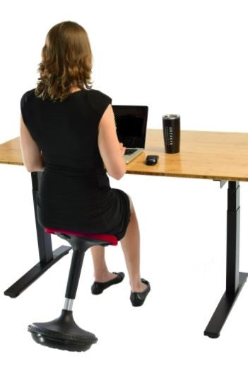 Red Tall Swivel Active Balance Chair