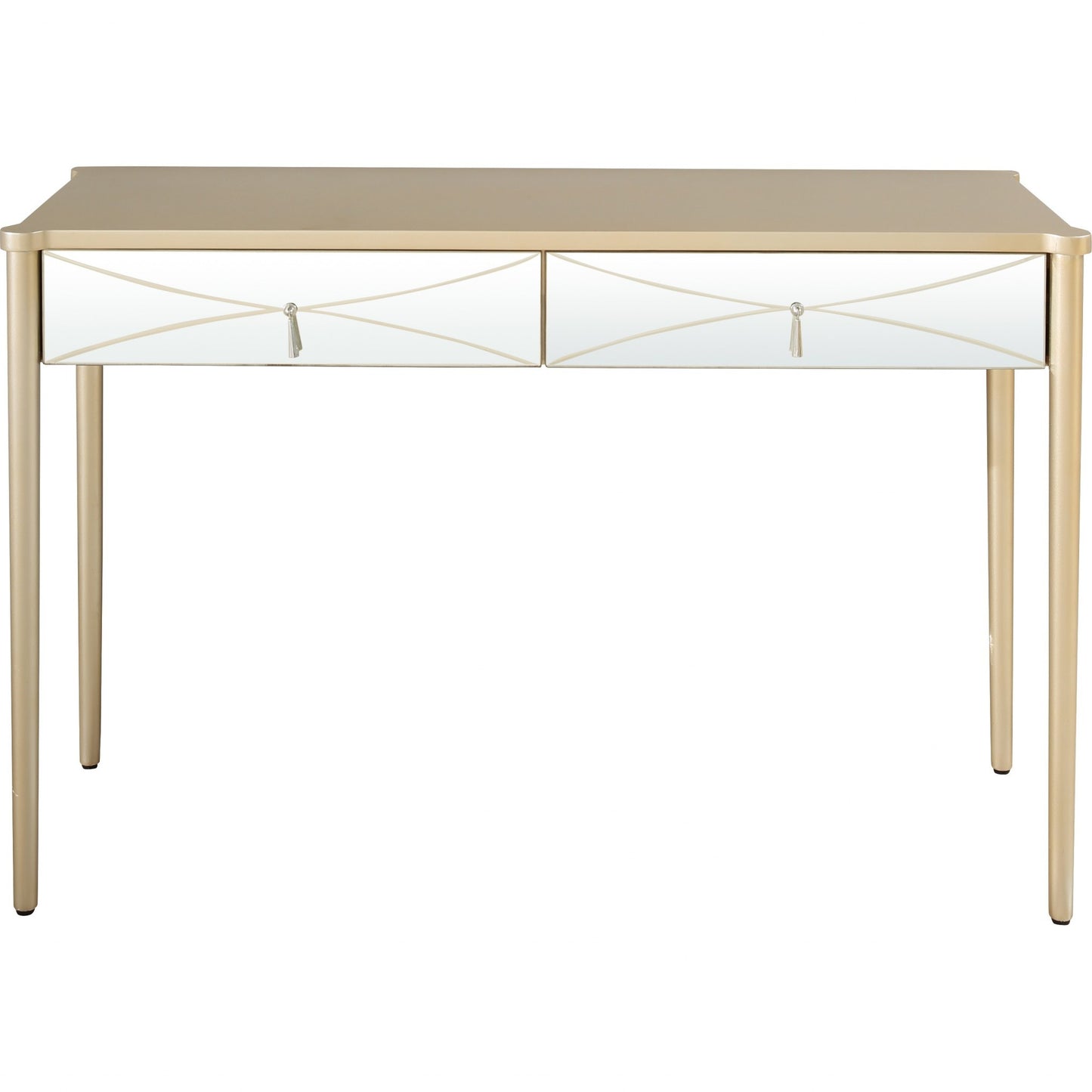 Champagne Finish Console Table