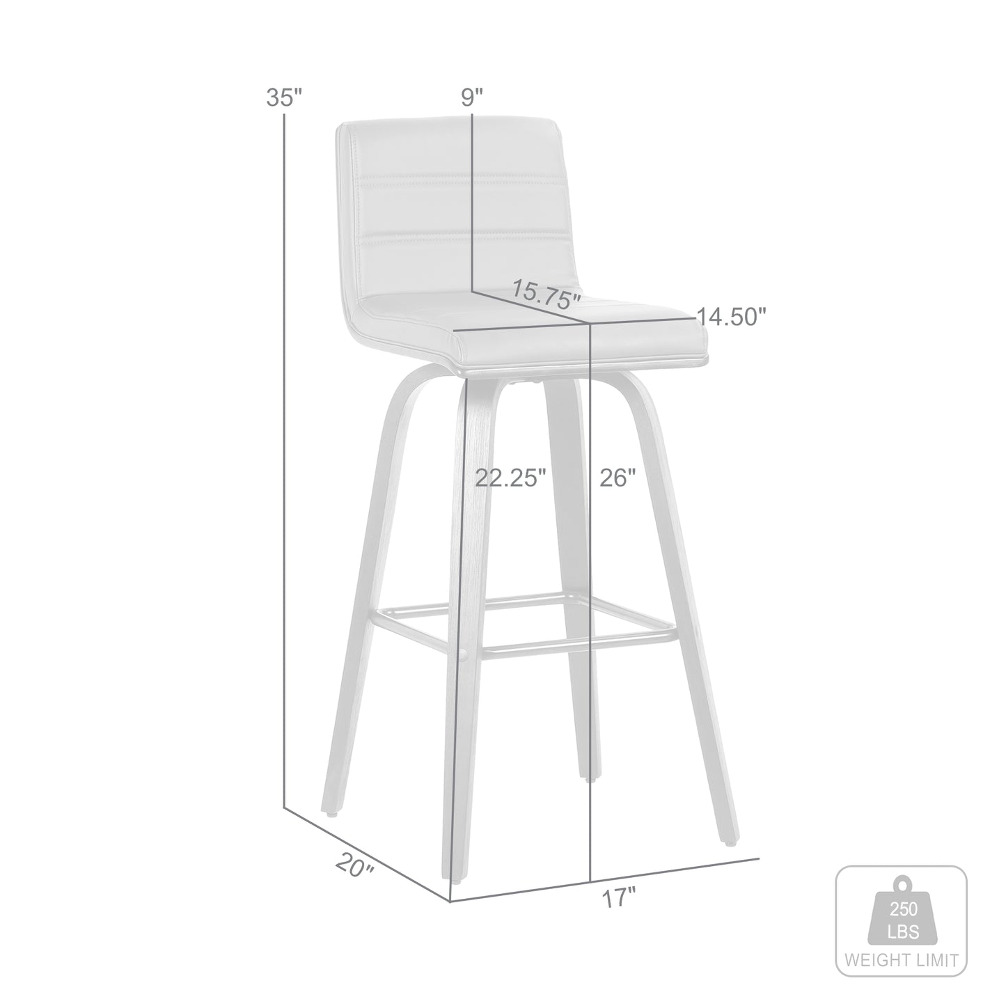 26" Gray And Black Iron Swivel Low Back Counter Height Bar Chair