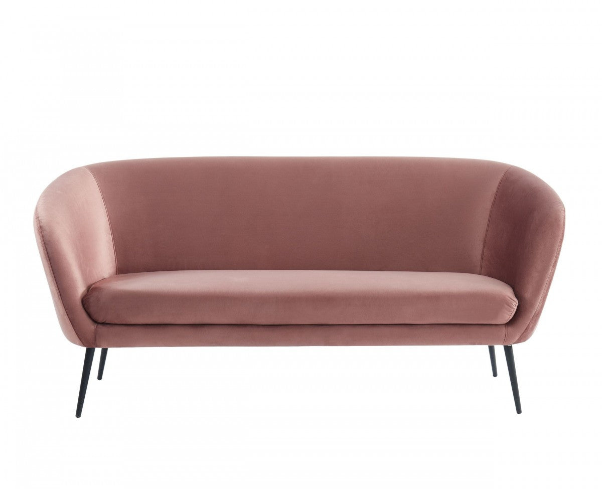75" Coral Three Person Metal Legs Sofa