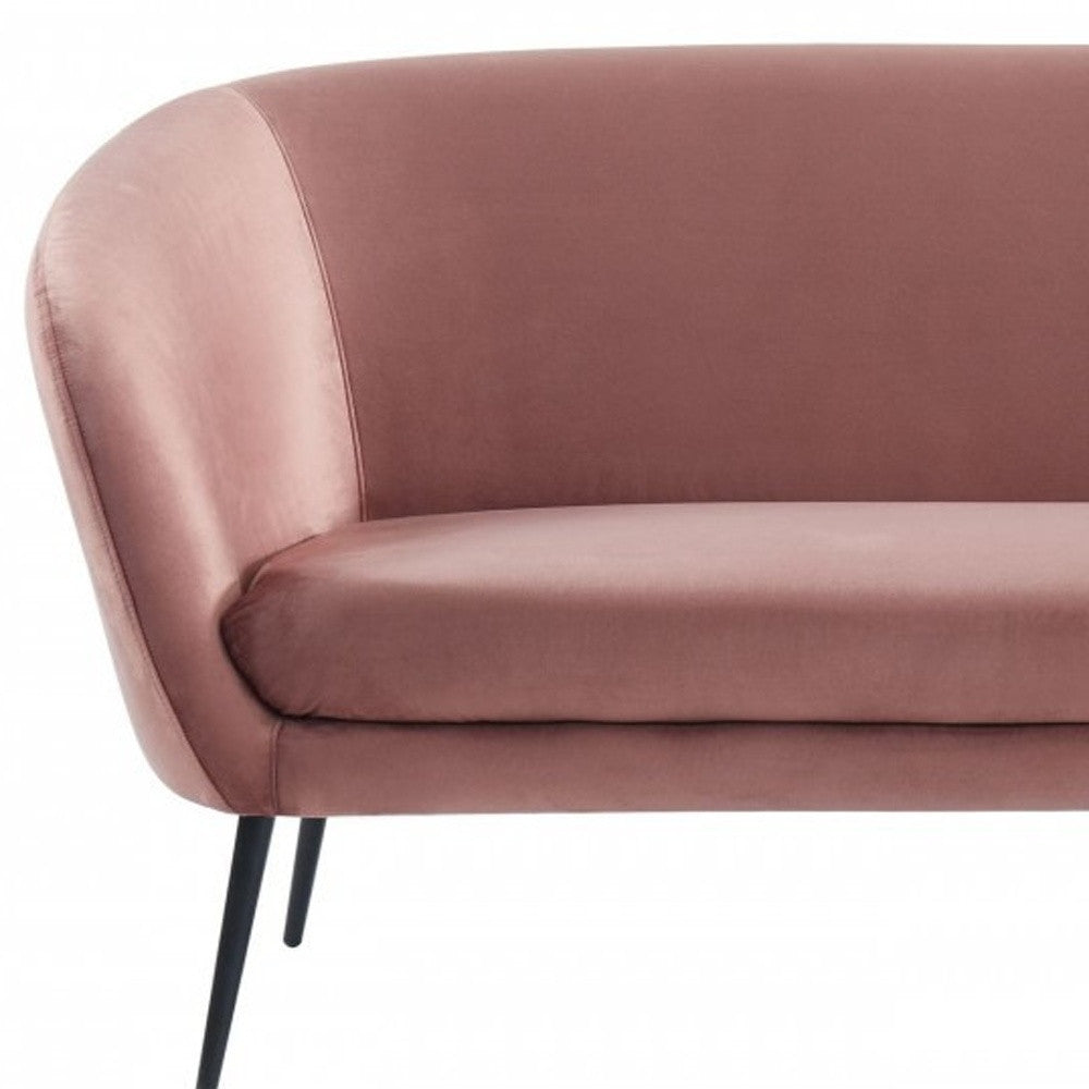 75" Coral Three Person Metal Legs Sofa