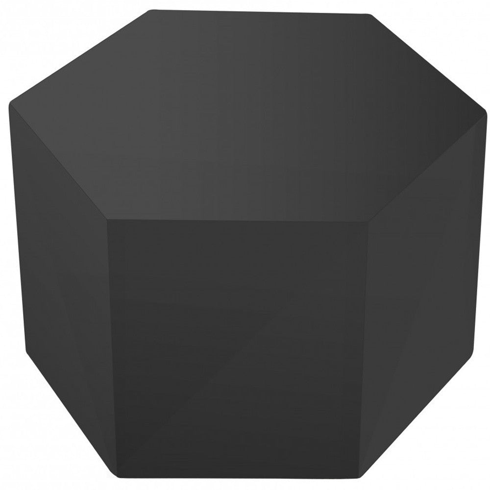 9" Grey Hexagon End Table