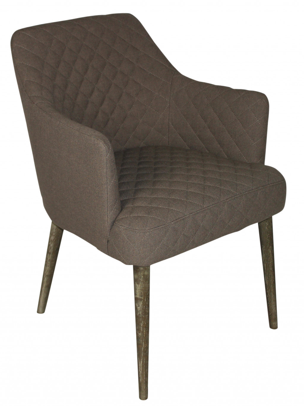 23" Gray Polyester Blend And Natural Solid Color Side Chair