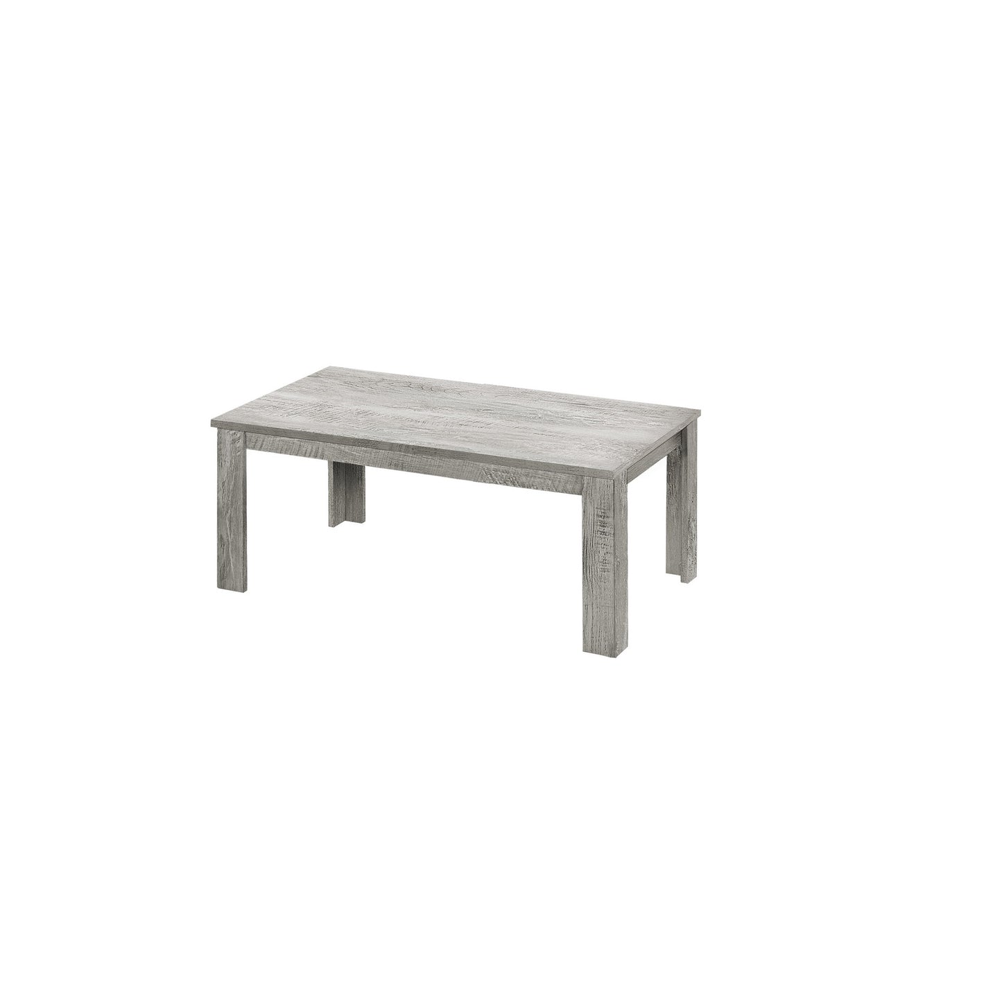 Set Of Three 44" Gray Rectangular Coffee Table