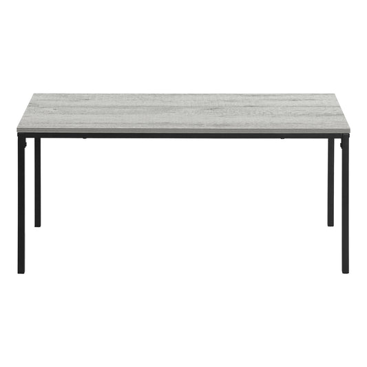 40" Grey And Black Rectangular Coffee Table