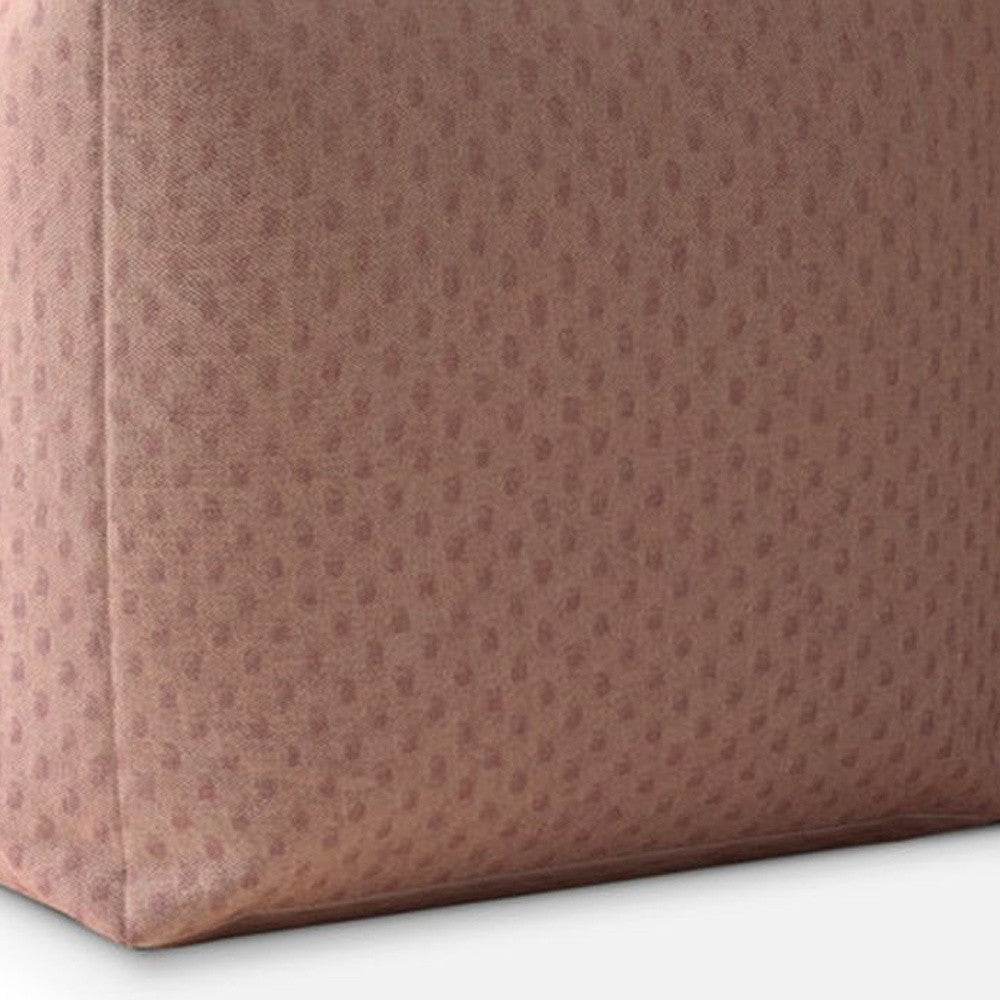 17" Pink Polyester Pouf Ottoman