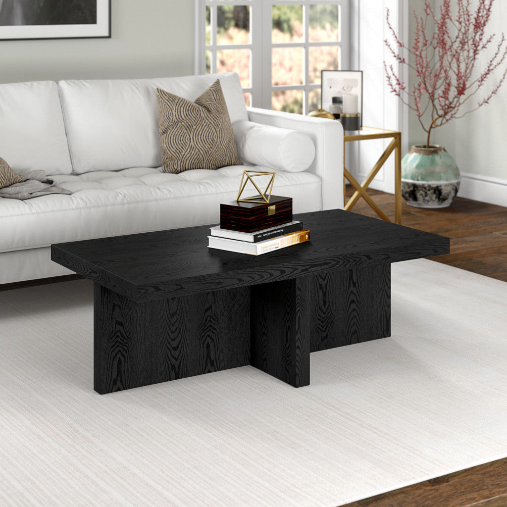 44" Black Coffee Table