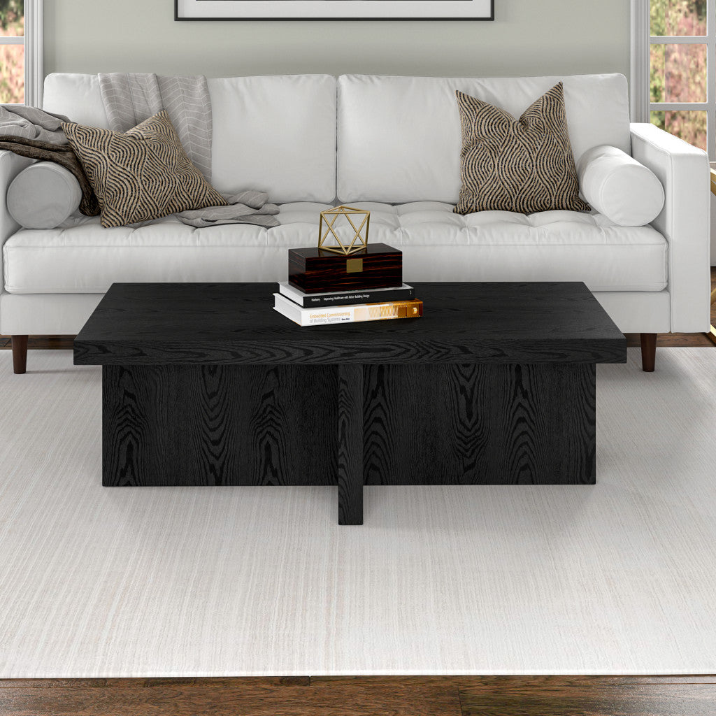 44" Black Coffee Table