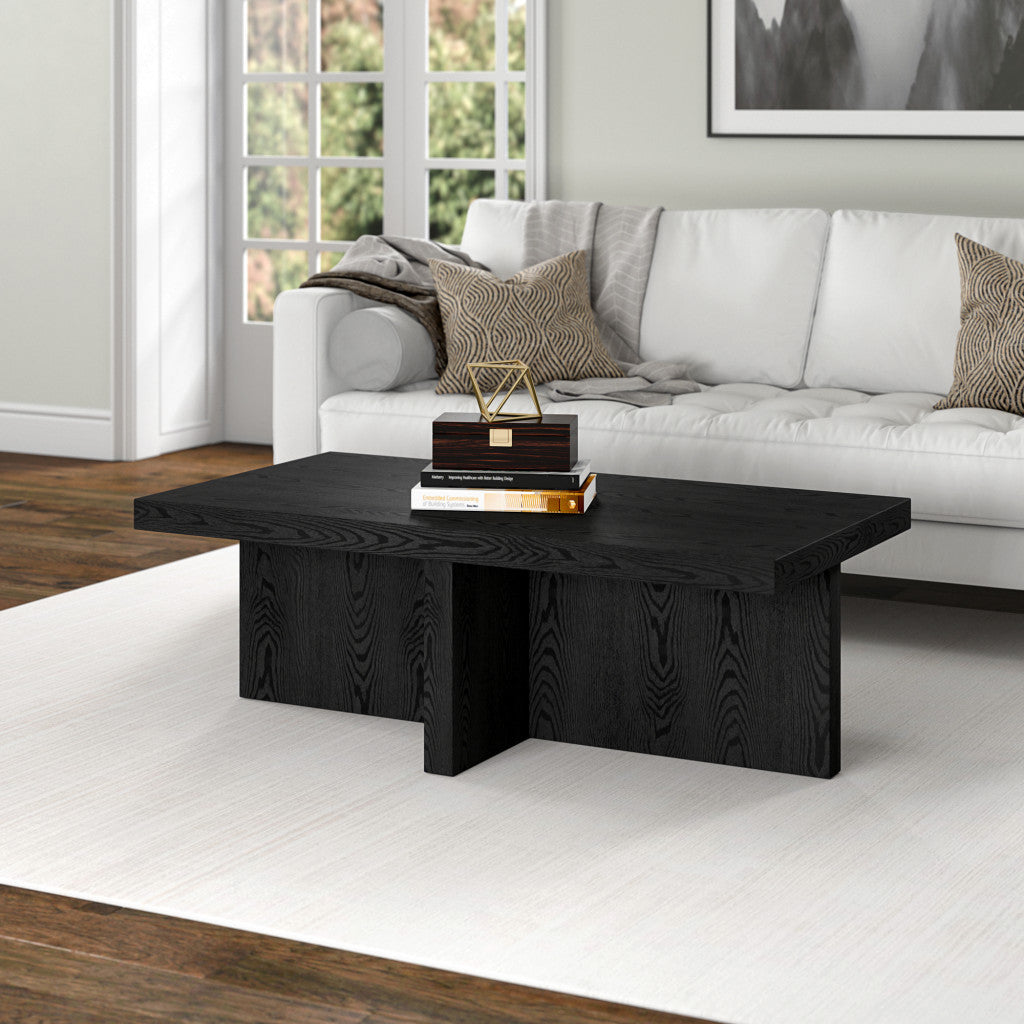 44" Black Coffee Table