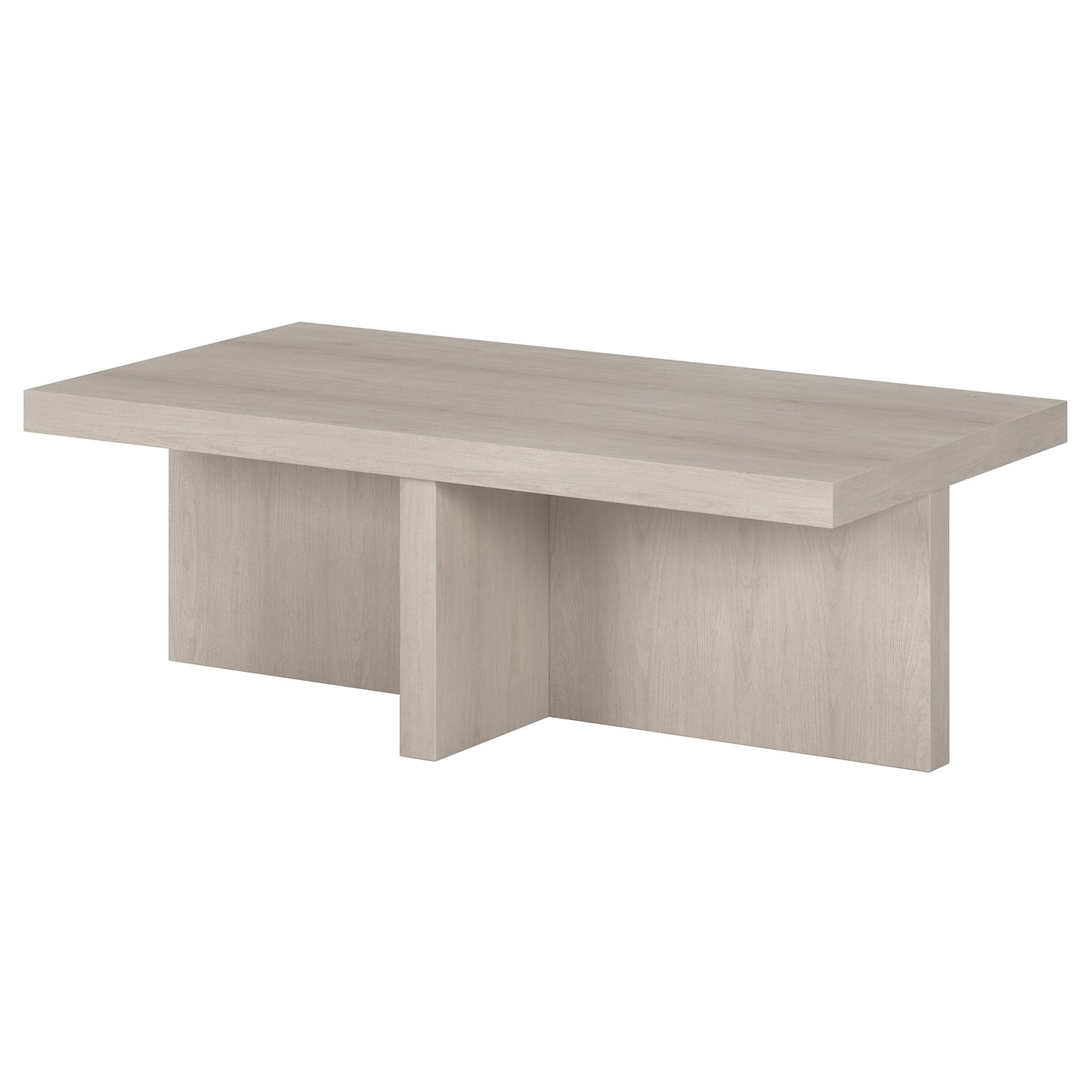 44" Alder White Coffee Table