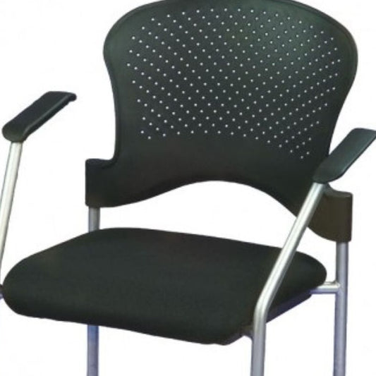 Black and Silver Plastic Office Chair