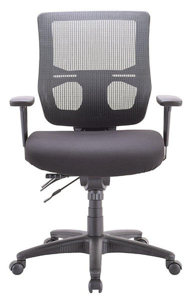 Black Adjustable Swivel Fabric Rolling Conference Office Chair