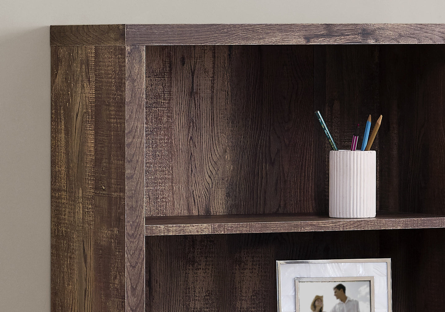 48" Brown Wood Bookcase