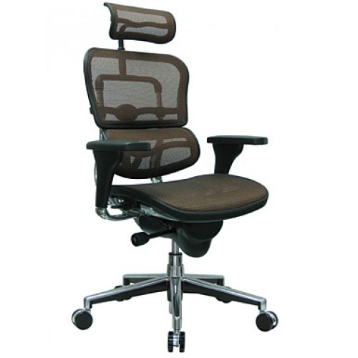 Black and Silver Adjustable Swivel Mesh Rolling Executive Office Chair