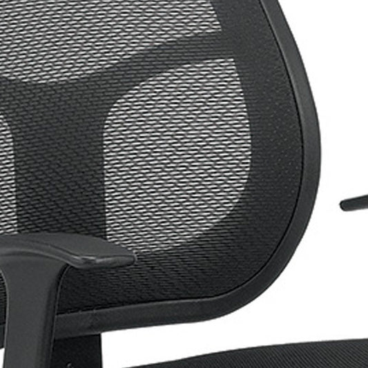 Black Swivel Mesh Office Chair