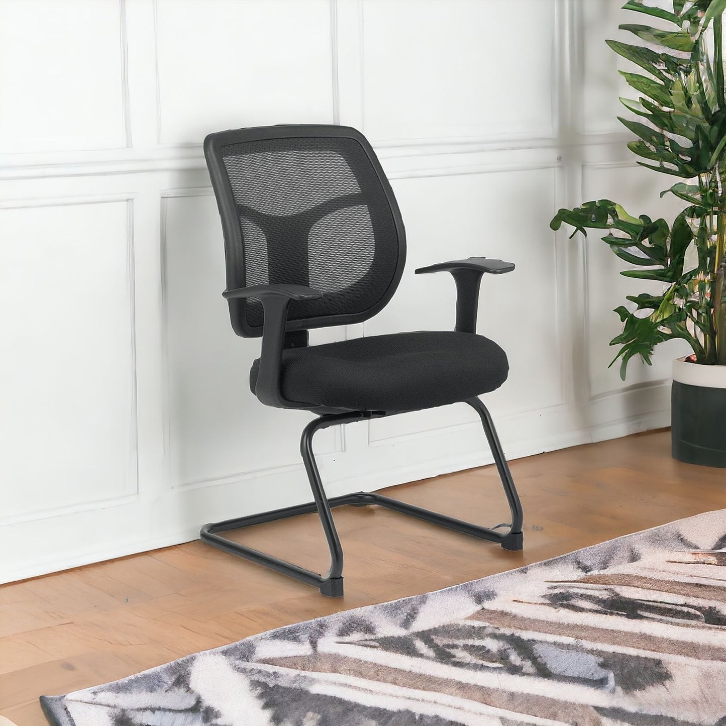 Black Swivel Mesh Office Chair