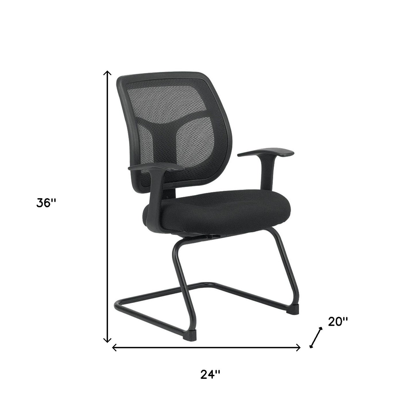 Black Swivel Mesh Office Chair