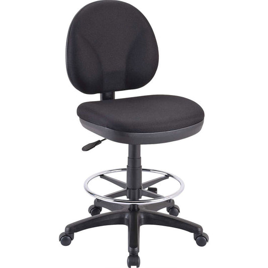 Black Adjustable Swivel Fabric Rolling Office Chair