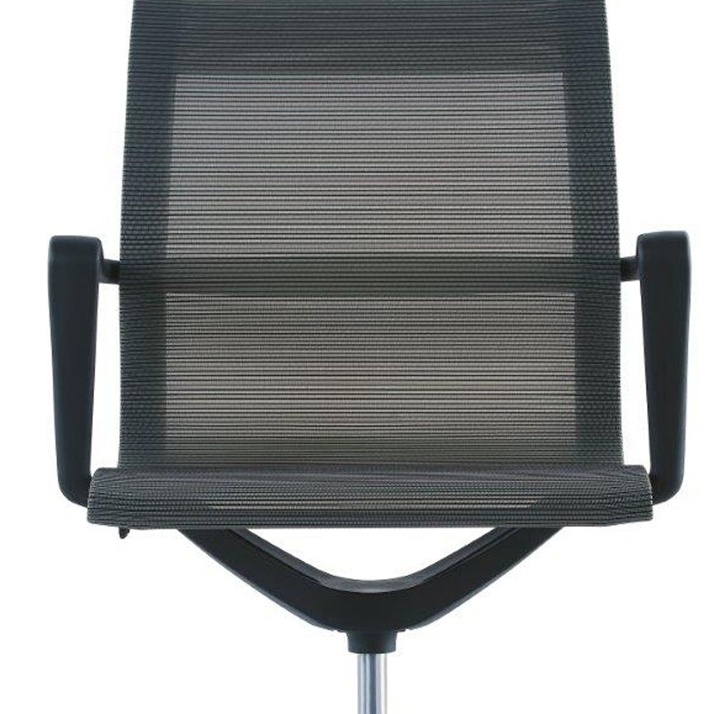 Charcoal Adjustable Swivel Mesh Rolling Office Chair