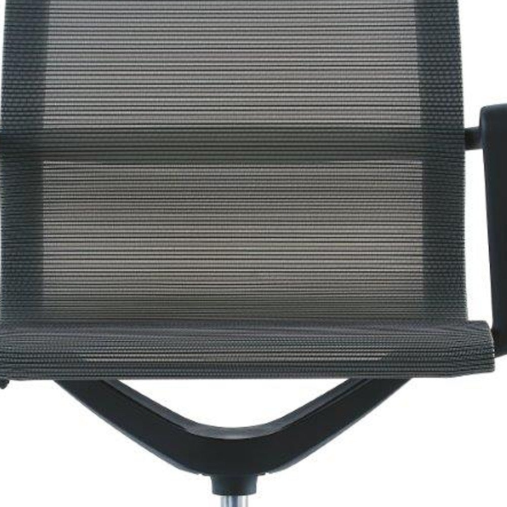 Charcoal Adjustable Swivel Mesh Rolling Office Chair