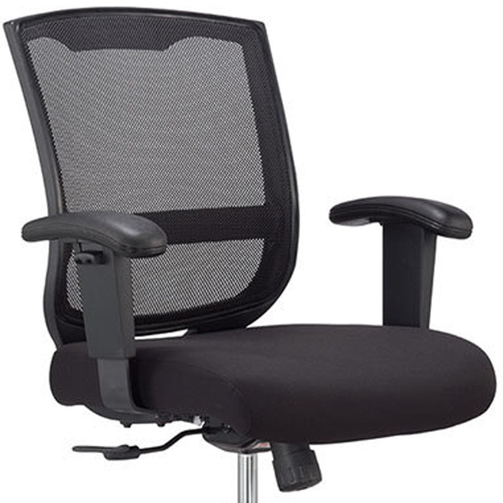 Black Adjustable Swivel Mesh Rolling Office Chair