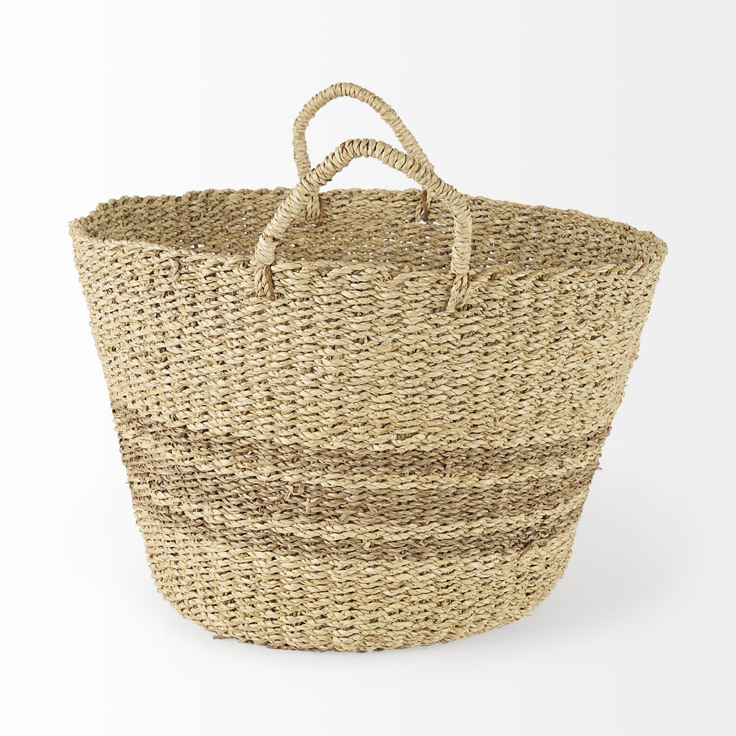 Set Of Two Detailed Wicker Storage Baskets