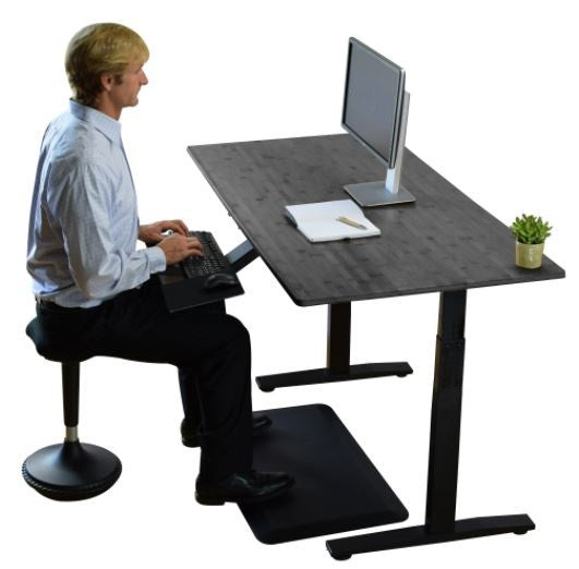 Premier 45" Black Dual Motor Electric Office Adjustable Standing Desk