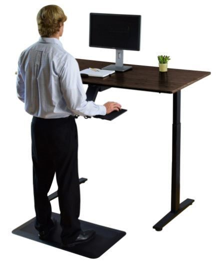 Premier 45" Black Dual Motor Electric Office Adjustable Standing Desk