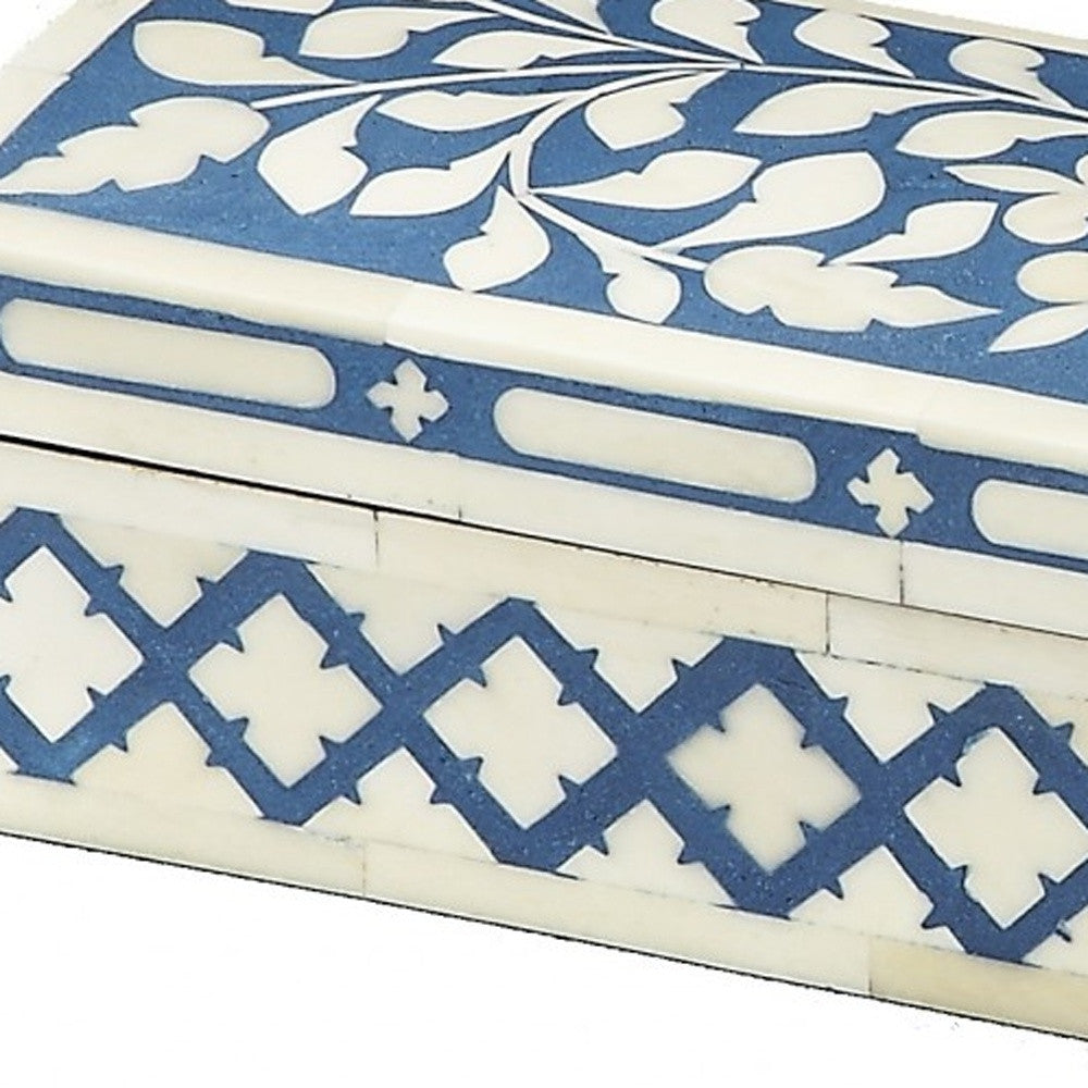 Blue Bone Inlay Storage Box