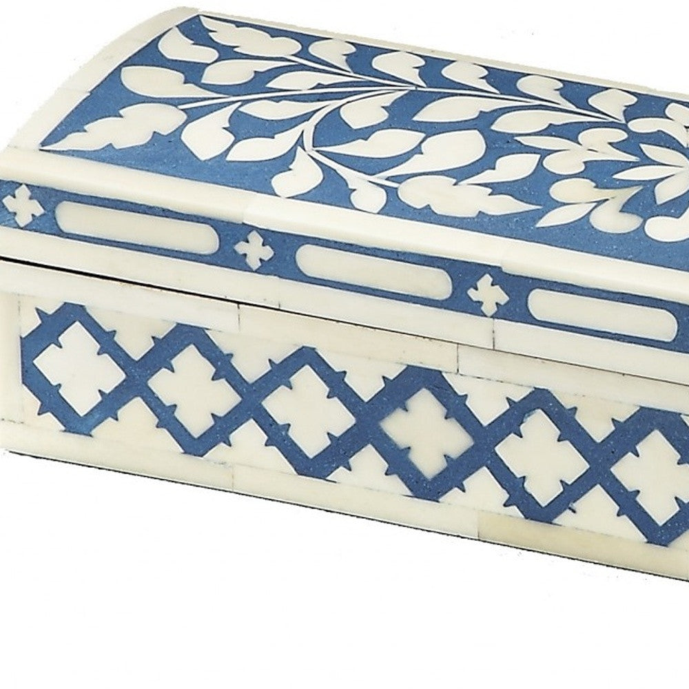 Blue Bone Inlay Storage Box