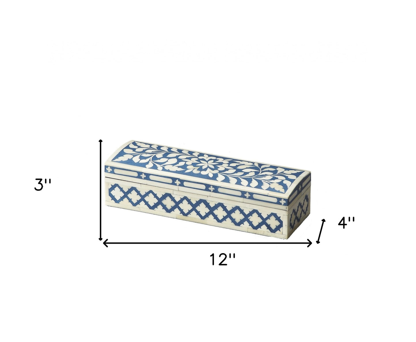 Blue Bone Inlay Storage Box