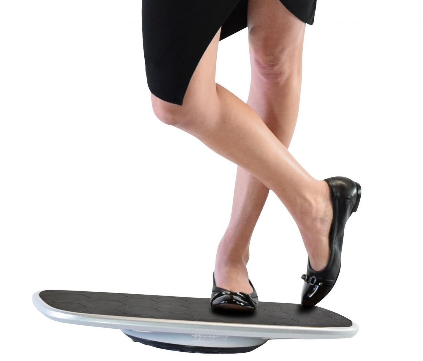 Black and White Active Standing Desk Balance Board