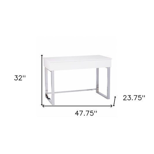 Classic White Adjustable Height Desk