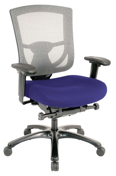 Violet and Black Adjustable Swivel Mesh Rolling Office Chair