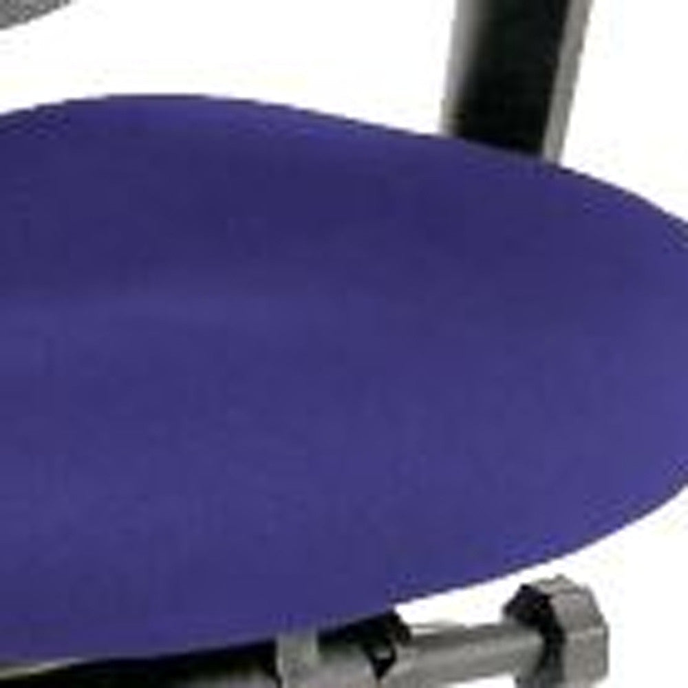 Violet and Black Adjustable Swivel Mesh Rolling Office Chair