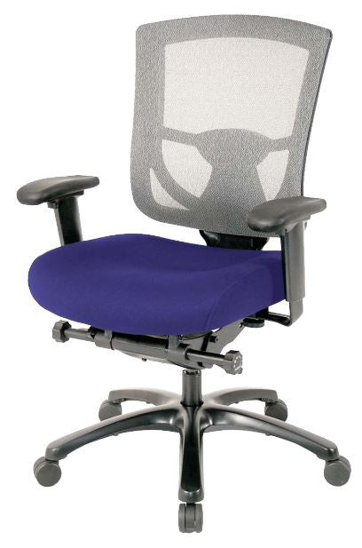 Violet and Black Adjustable Swivel Mesh Rolling Office Chair