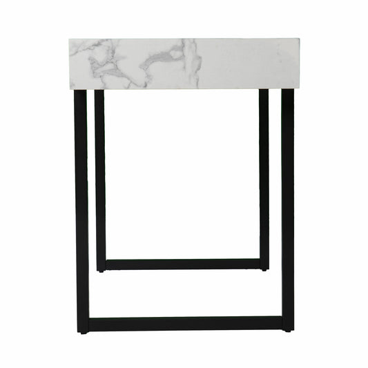 45" White And Black Writing Desk