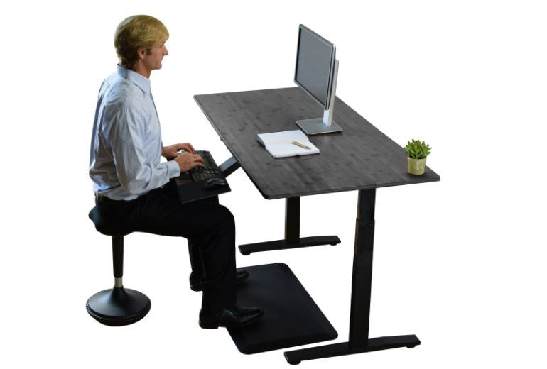 Premier Black Dual Motor Electric Office Adjustable Standing Desk