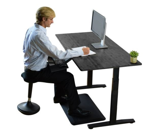 Premier Black Dual Motor Electric Office Adjustable Standing Desk