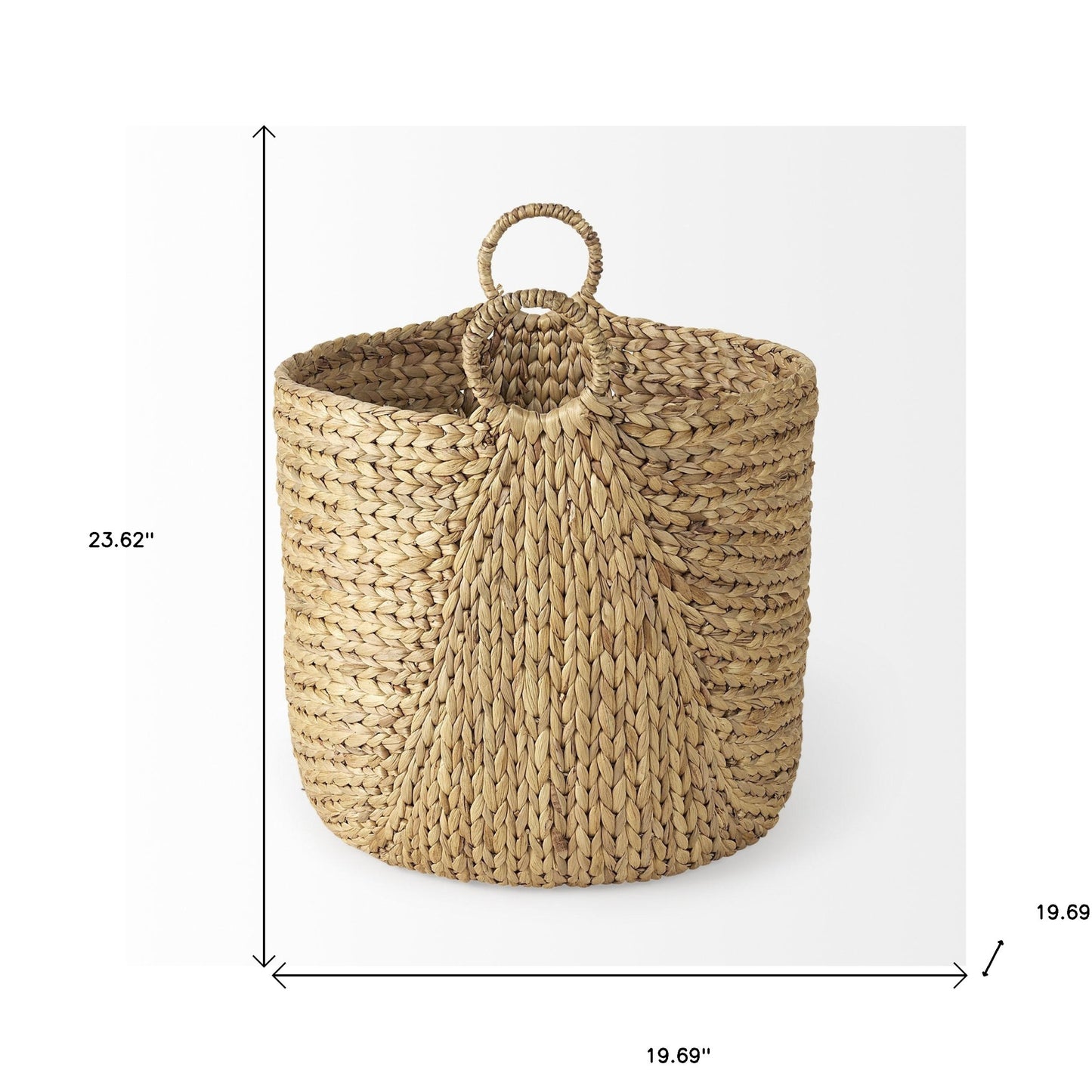 Set Of Three Braided Wicker Storage Baskets