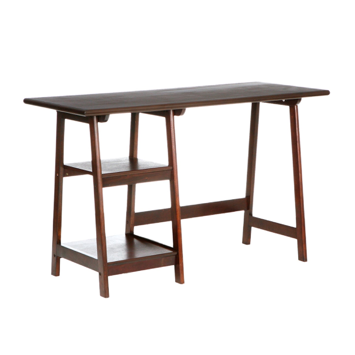 Espresso Sawhorse Desk